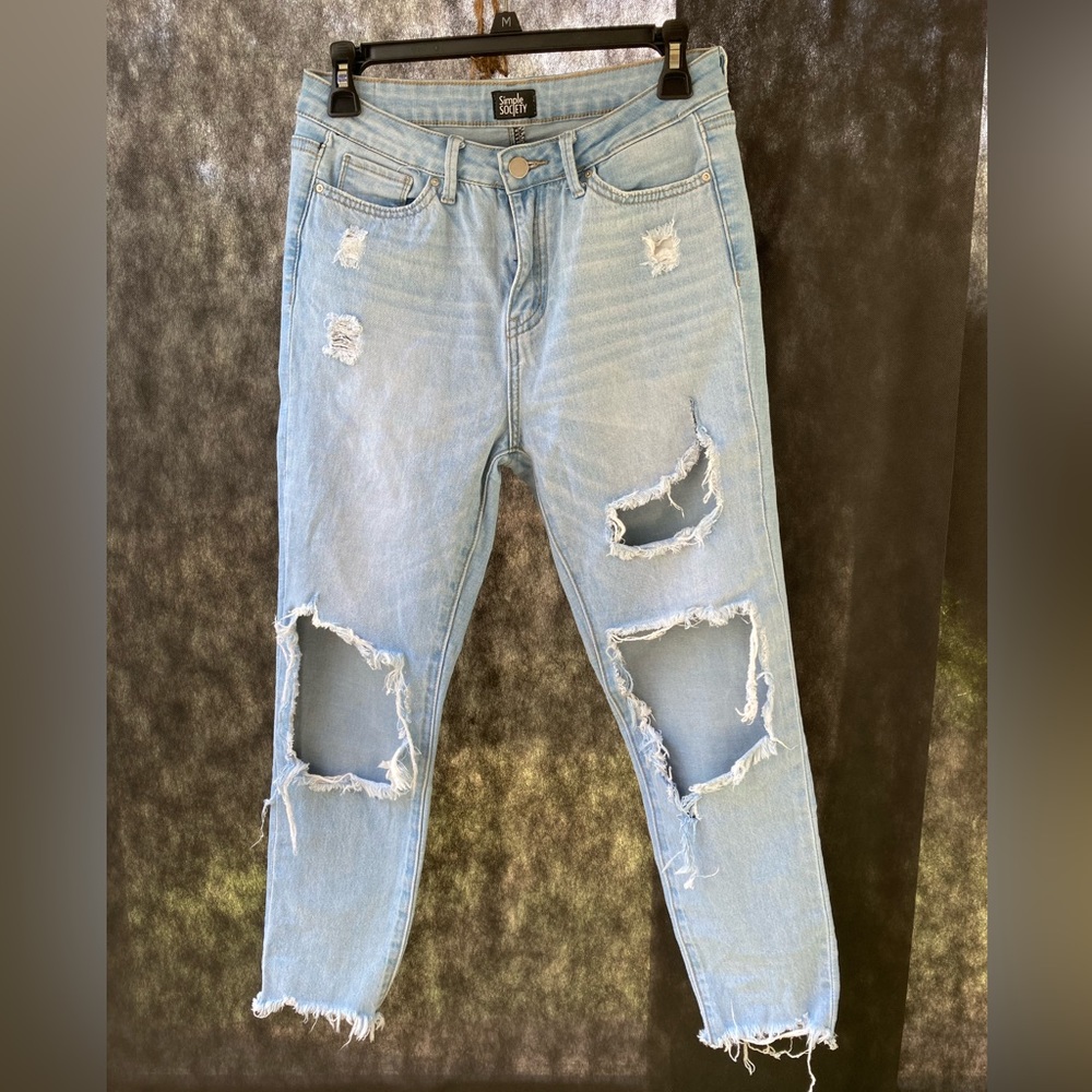Super Distressed Simple Society Skinny Jeans